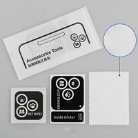 Kit d'outils de nettoyage personnalisé pour protecteur d'écran – Nettoyant sec et humide, absorbeur de poussière, kit de film de protection pour téléphone portable, ensemble d'outils d'installation