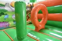 Justfun 3 en 1 : structures gonflables pour enfants, animaux de la jungle et château gonflable, installation facile