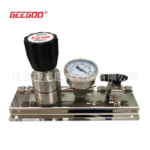 Colector de Gas de Acero Inoxidable para Laboratorio con Regulador de Presión, Terminal para Argón y CO2, Estructura de Medidor de Flujo, Válvula Reductora - Product Image 2