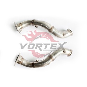 ท่อไอเสีย Vortex SS304 แบบเต็มระบบ Turbo-back สำหรับ McLaren 720S 720 Spider พร้อมท่อดาวน์ไปป์แบบป้องกันความร้อน ระบบท่อตรง X-Pipe สำหรับรถแข่ง - Product Image 4