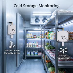 Sensor de Temperatura y Humedad Inalámbrico RF RoHS con Interfaz USB y Almacenamiento de Datos, Termohigrómetro de Plástico Sin Pantalla - Product Image 1
