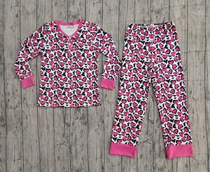 ชุดนอนลำลองผู้หญิงแบบถักนิตติ้งลายวาเลนไทน์  แบบกระดุม 2 ชิ้น ดีไซน์ใหม่ ชุดนอนสำหรับผู้ใหญ่ - Product Image 3