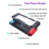Étui Dockable pour Nintendo Switch – Coque de Protection Hybride en TPU et Acrylique avec Kit de Protection d'Écran