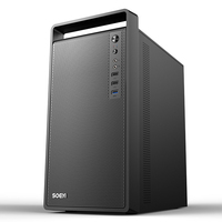 Gabinete de PC SOEYI OEM/ODM de Torre Media para CPU de Escritorio con Puertos de Audio, Compatible con Placa Base Micro ATX, Caja de Ordenador para Gamers
