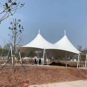 Architecture Tensile Fabric Roof Membrane Structure Hall Eco-Friendly Tent Car Shelter Garage Basketball Court Tent - Product Image 2