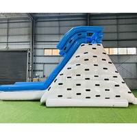 Glissade gonflable iceberg pour piscine, flotteurs gonflables pour lac, glissade gonflable, glissade iceberg pour escalade sur roche, utilisée en mer