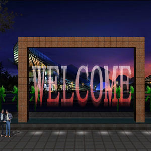 Декоративный фонтан-водопад 2026 года с LED-подсветкой для сада, настраиваемый, для улицы - Product Image 2