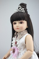 NPK BJD-Muñeca de bebé recién nacida de 45CM y 18 pulgadas, juguete de vinilo completo hecho a mano para niñas