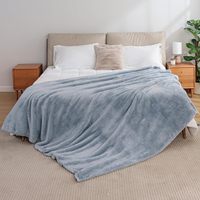 Klassische Extra-Flauschige Plüschdecke in Twin-Größe, Weiche Flauschige Langhaar-Decke für Couch, Sofa und Bett