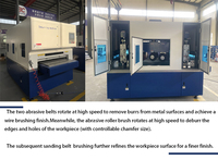 Machine de débavurage et de rectification de tôles de 1000 mm à 1300 mm de largeur personnalisée, certifiée CE