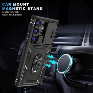 Funda para <span class=keywords><strong>Samsung</strong></span> S23 con Cubierta Deslizante para Cámara, Soporte de Anillo Giratorio de 360 Grados, Soporte Magnético para Coche para <span class=keywords><strong>Samsung</strong></span> <span class=keywords><strong>Galaxy</strong></span> S23 Ultra - Product Image 6