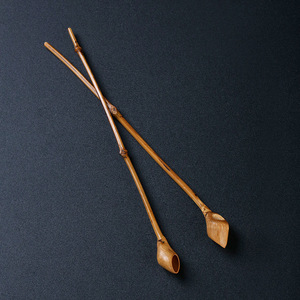 Grattoir à thé en bambou naturel fait main, style Zen, accessoires pour la cérémonie du thé Kung Fu, outil de glissement des feuilles de thé en bambou pour service à thé - Product Image 1