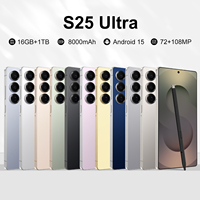 Smartphone 2025 Terbaru S25 Ultra 5G Original 16GB+1TB 72MP+108MP HD Layar 2K 7.3 100W Pengisian Cepat Jaringan Global Cepat CDMA