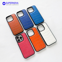 Coque de téléphone de protection en gros pour gravure laser, coque de téléphone en cuir avec design laser, étuis de téléphone portable en cuir pour cadeaux