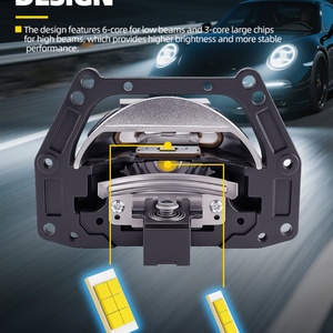 Sistema de Iluminación LED para Automóviles Sanvi LK8S, Nuevos Faros Delanteros con Lente Cuadrada, Accesorios para Automóviles a Bajo Precio, Accesorios para Motocicletas - Product Image 4