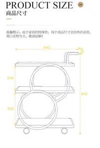 डिजाइनर लक्जरी 2 टियर धातु और ग्लास भोजन परोसने वाले नाई ट्रॉली विंटेज शैली स्टेनलेस स्टील वाइन सेवारत बार कार्ट ट्रॉली - Product Image 6