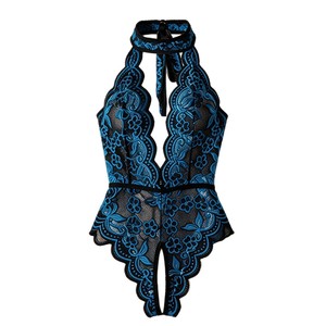 Combinaison en dentelle grande taille à entrejambe ouvert, lingerie séduisante, vente en gros - Product Image 5