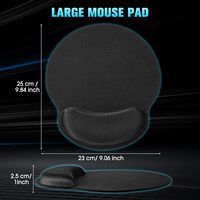 Tapis de souris repose-poignets ergonomique personnalisé, conception de massage repose-poignets, tapis de souris anti-douleur, tapis de clavier avec gel silicone