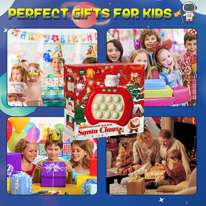Juego de burbujas de empuje rápido de Navidad, juego de rompecabezas de Papá Noel para niños, máquina de juego de empuje de velocidad, Light Up Pro in It Pro, juguetes para niños - Product Image 5