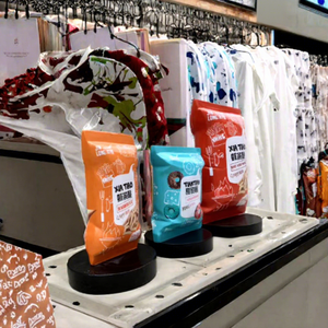 Recycled Paperboard <b>Self</b>-Adhesive Paper <b>Bag</b> with Offset Printing for Exhibition Supermarket & Promotion - Product Image 3