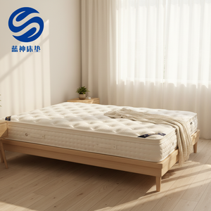 Colchón de Muelles Ensacados Tamaño Queen al Mejor Precio, Colchón de Espuma Viscoelástica Ortopédico y de Soporte para Uso en Hoteles y Dormitorios - Product Image 1