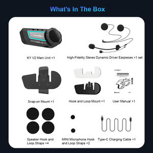 Casco FreedConn KY V2 per Moto, Nuovo, con Avviso Batteria Scarica, Musica Stereo, Auricolari e Funzione di Chiamata Vocale - Product Image 4