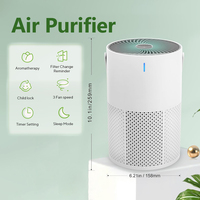 Filtre purificateur d'air Ture HEPA11 avec huile essentielle silencieux petit pour animaux de compagnie poussière