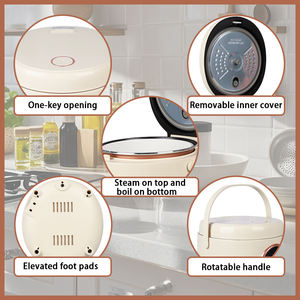 Olla Arrocera Eléctrica Digital Portátil Inteligente Multifuncional Antiadherente 2026 de Tendencia con Carcasa de Plástico Ecológica para el Hogar - Product Image 3