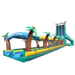 55ft high slide gonfiabile acqua palma scivolo gonfiabile tropicale più grande scivolo gonfiabile per adulti