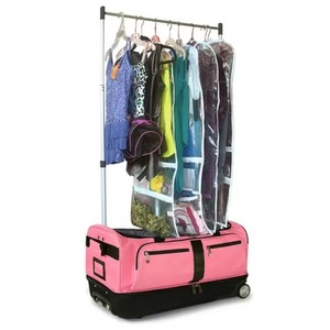 Free sample Travel <b>Bag</b> with Convenient Garment Rack and Lightweight Costume <b>Rolling</b> Garment <b>Duffle</b> Made of Polyester - Product Image 5