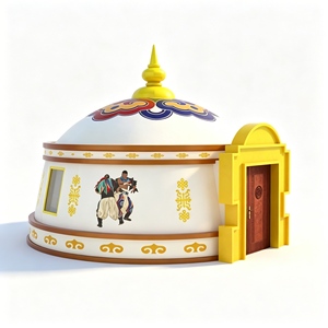 Yurtes mongoliennes de haute qualité avec <span class=keywords><strong>une</strong></span> structure solide et épaisse, idéales pour les <span class=keywords><strong>vacances</strong></span> en plein air et la détente. - Product Image 1