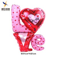Amour Feuille Ballons pour Graduation Coeur Ours Lip String pour la Saint Valentin Fêtes De Mariage Décorations Pour La Maison Fête Élégante