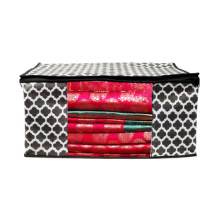 Pan noir haute qualité Top vente Transparent Saree sac de rangement Saree pochette travail Saree couverture pour femmes au prix de gros - Product Image 1