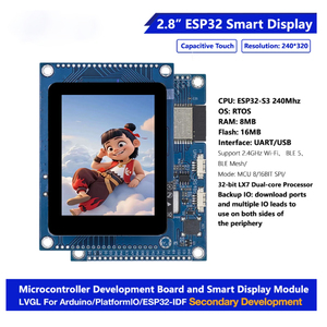 Bo mạch phát triển ESP32-S3 với màn hình thông minh TFT 2.8 inch 240*320 LVGL <span class=keywords><strong>WIFI</strong></span> và màn hình cảm ứng, bộ dụng cụ ESP32 - Product Image 2