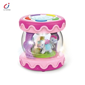 Trống Nhạc Cụ Cho Bé Học Sớm, Đồ Chơi Trống Điện Hai Mặt - Product Image 1