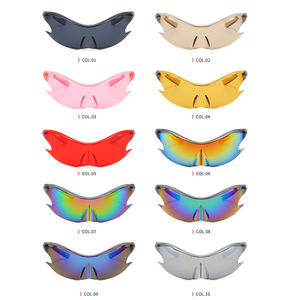 Occhiali da Sole Superhot 22545 Moda 2023 Oversize Senza Montatura Futuristici a Specchio Eleganti Sportivi Stile Y2K - Product Image 6