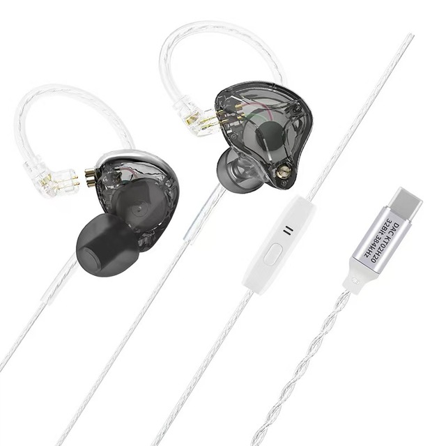 Applicable 10mm  3D HiFi  in Ear Monitor Earbuds  Noise Cancelling Headset Wire- Silicone Gel Silver-plated Wire 1.2m Headphones