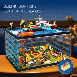Nueva novedad 1519 piezas Luz Marina exploración submarina juego de bloques de construcción ciudad océano mar profundo exploradores modelo de juguete - Product Image 4