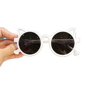 Gwtnn Oem Lunetten Enfants Bloem Vleugels Buiten Kinderen Lieve Kinderen Schattige Vintage Cat Eye Cartoon Zonnebril