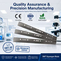 Pisau Squeegee Baja Tahan Karat 200-600mm untuk Printer Pasta Solder DEK SMT, Pengikis Pencetakan Logam, Suku Cadang Pengganti