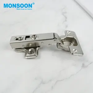 hardware products 11.3mm Depth Nickle Plated iron hydraulic soft close hinge 35mm cup damping Concealed Hinge