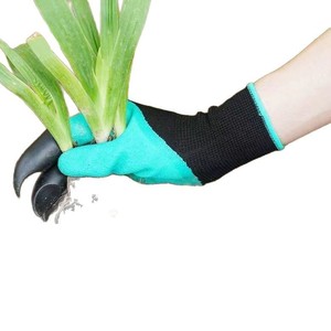 Gardening <b>Gloves</b> With Claws Waterproof <b>Latex</b> Coated Right Handed For Digging Weeding Planting - Product Image 3