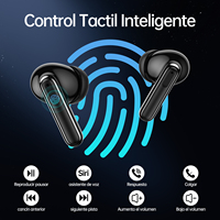 Écouteurs sans fil stéréo HiFi avec suppression du bruit, écouteurs intra-auriculaires sportifs TWS, écouteurs de jeu avec écran LED