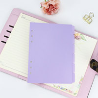 A7 A4 A5 A6 classeur diviseurs Page d'index cahier à feuilles mobiles agenda papeterie école fournitures de bureau PP fiches index onglets
