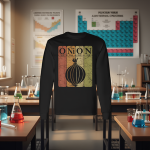 Camiseta de manga larga con elementos de la tabla periódica de los iones, unisex, cuello redondo, ropa promocional para adultos - Product Image 3