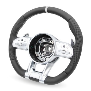 Volante Deportivo Personalizado para <span class=keywords><strong>Mercedes</strong></span> <span class=keywords><strong>Benz</strong></span> <span class=keywords><strong>AMG</strong></span> W205 W204 C300 C350 <span class=keywords><strong>4matic</strong></span> R171 R230 E43 - Product Image 3