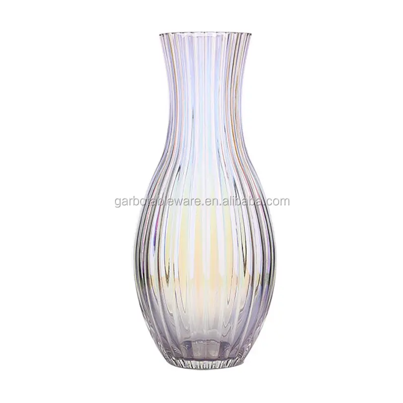 Grand vase en verre fait à la main avec couleur vase de table décoratif paquet de courrier pas de casse nouvelle forme Vase de table de maison vase en verre