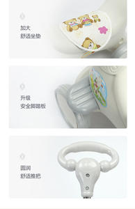 Cheval à bascule en bois ornement moto Design céramique Miniature cygne moule bébé cheval à bascule chaise - Product Image 4