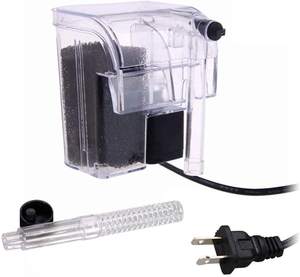 Filtre suspendu pour Aquarium, filtre externe pour Aquarium, petit filtre Submersible suspendu pour Aquarium de <span class=keywords><strong>2</strong></span> à 10 Gallons - Product Image 1