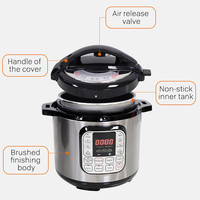 Cuiseur à riz électrique multifonction 1000W 6L, en stock, vente en gros